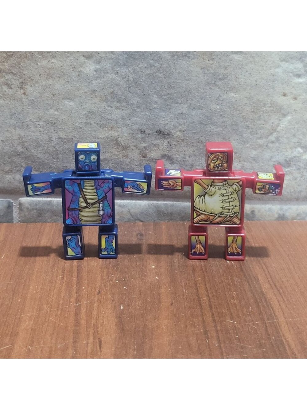 Vintage 2003 McDonalds NakNak Creepnaks Hasbro Stacking Toy Figures Lot of 2